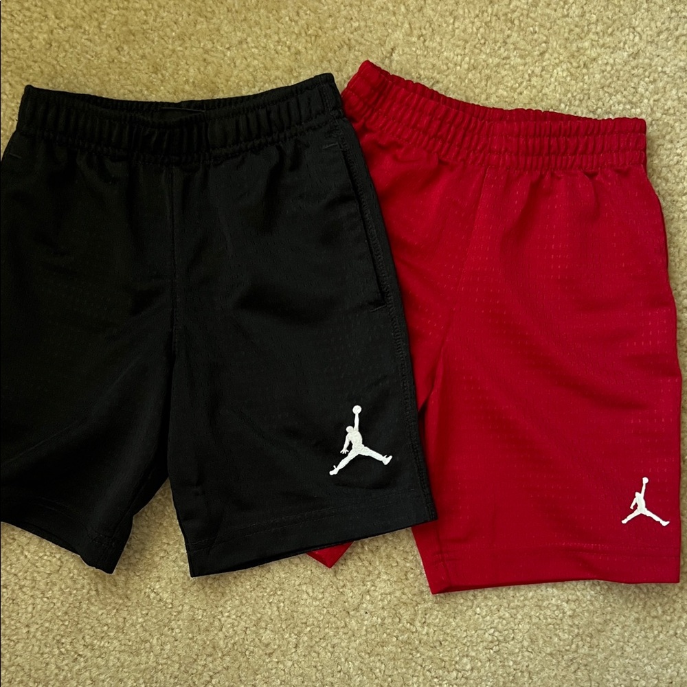 Jordan Kids' Shorts in Black and Red